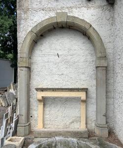 Ancient portal in trachyte